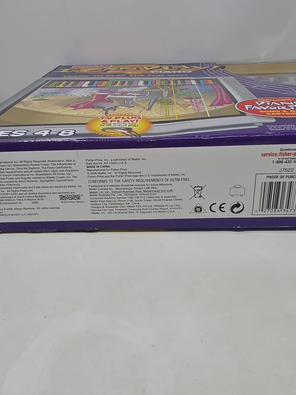 Fisher-Price I Can Play! Piano - Purple, Yellow, Black, White, Green, Blue
